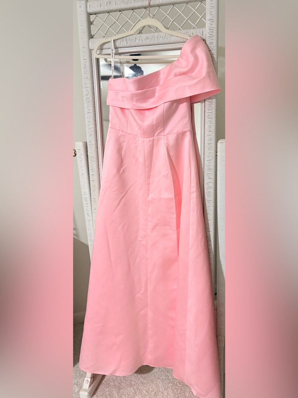 JJ’s House Petal Pink Off-the-Shoulder A-Line Formal Dress | Size US 8 | NWT - Picture 4 of 5